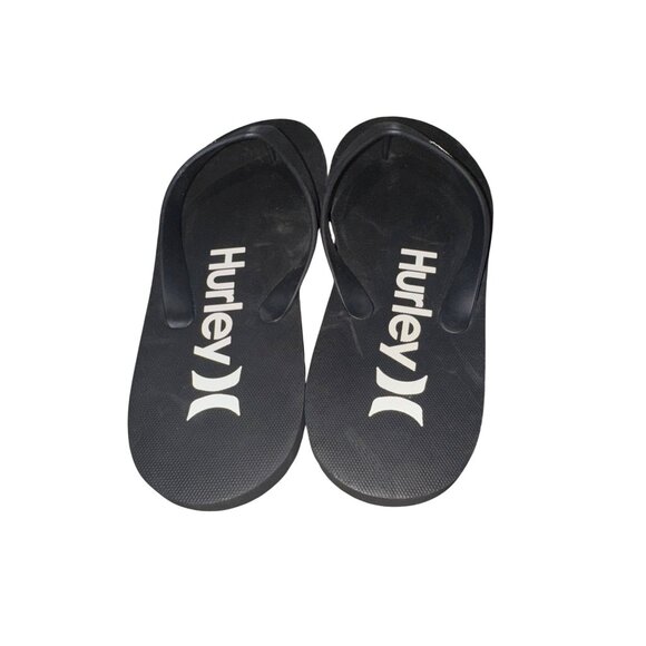 NWOT Hurley Black Mens Thong Flip Flops Sandals Size 9 Beach Casual Footwear - Picture 9 of 9